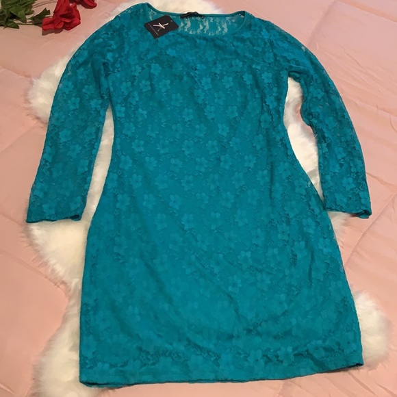 😍 ATMOSPHERE TURQUOISE LACE DRESS - Picture 5 of 5
